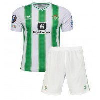 Echipament fotbal Real Betis Tricou Acasa 2023-24 pentru copii maneca scurta (+ Pantaloni scurti)